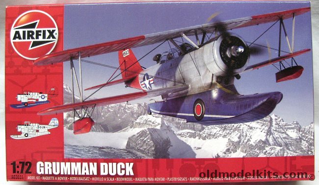 Airfix 1/72 Grumman J2F-6  or OA-12 Duck - Argentina Navy 1957 or USAF 10th Rescue Sq Alaska 1948 - (J2F6) - (J2F6), A03031 plastic model kit